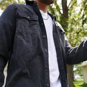 Denim long sleeve shirt